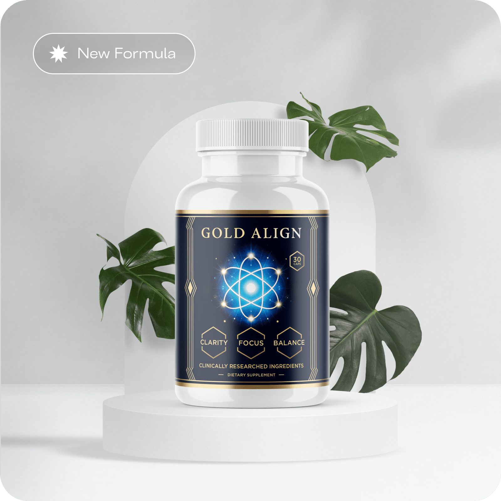 Gold Align natural formula for mental clarity and balance